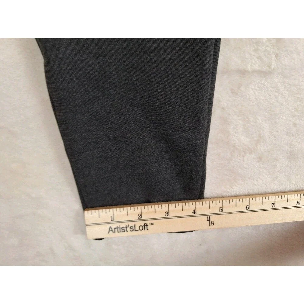 Seven7 Pull On Legging Womens Medium Dark Gray Stretch Activewear Pockets 30x27